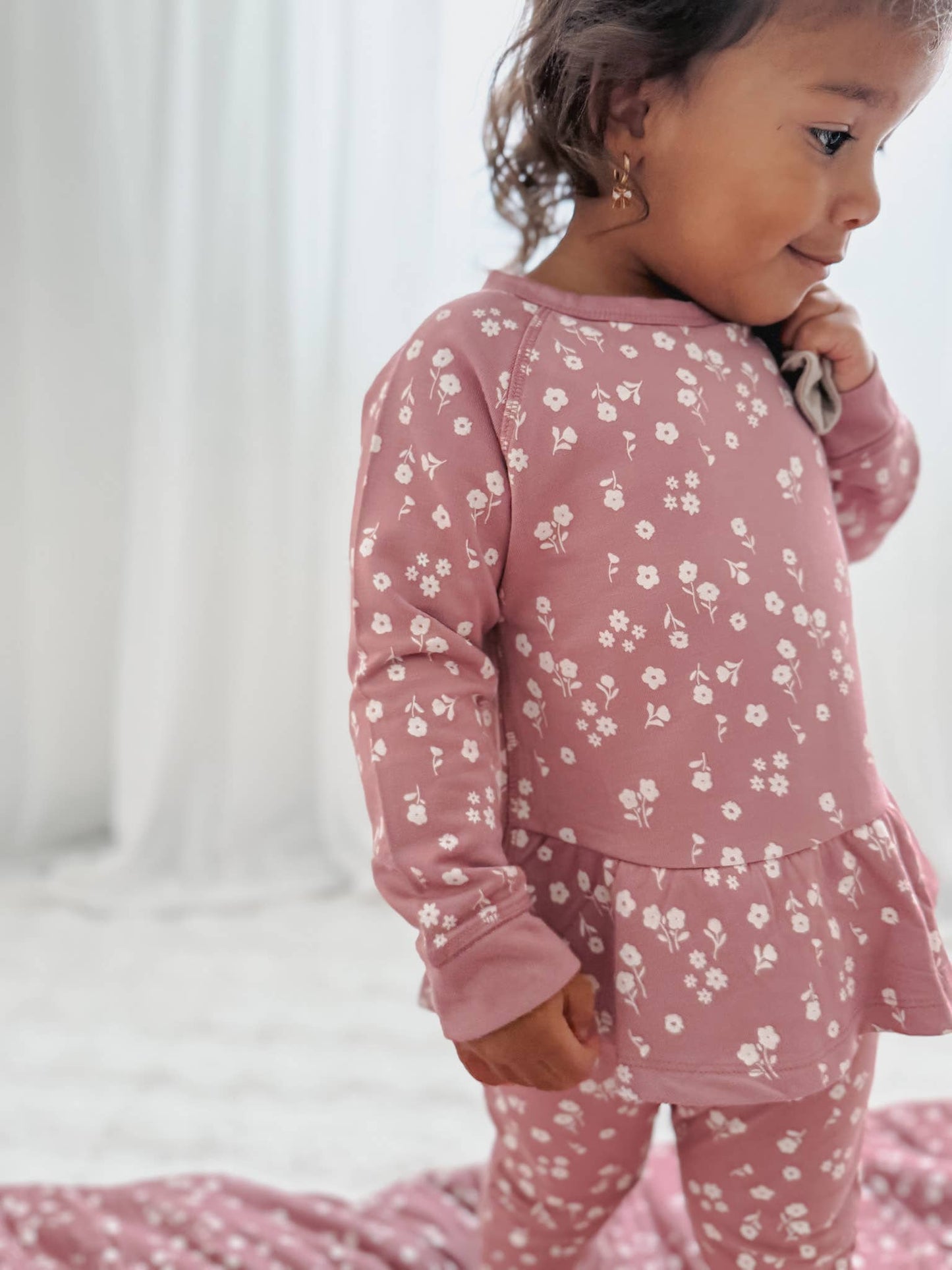 Bamboo Jogger Set- Ruffle Bouquet