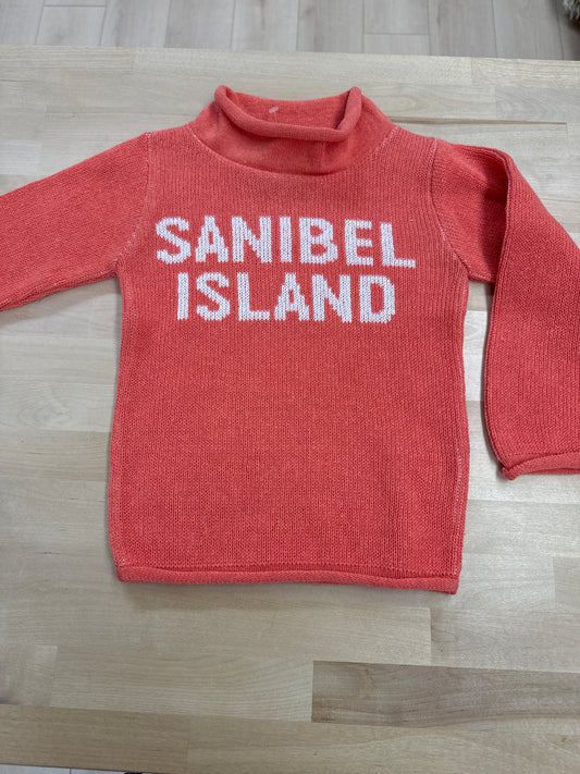 Sanibel Rollneck Sweater- Coral