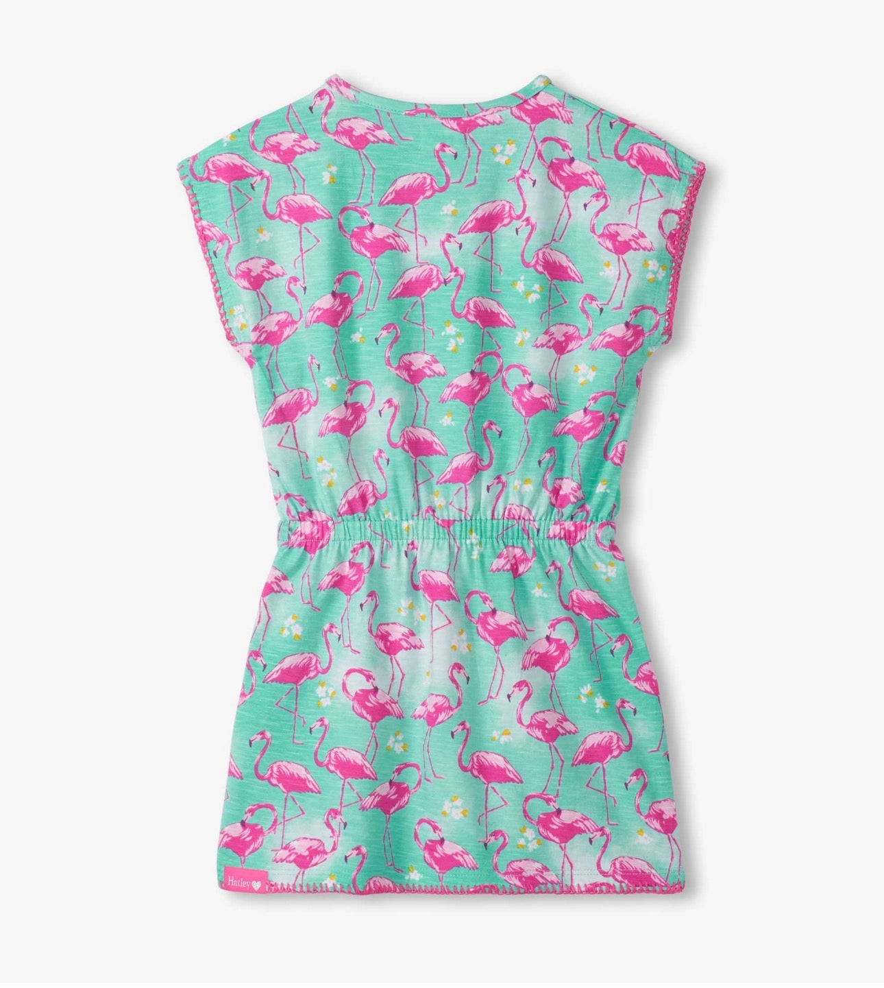 Whimsical Flamingo 100% Cotton Dress