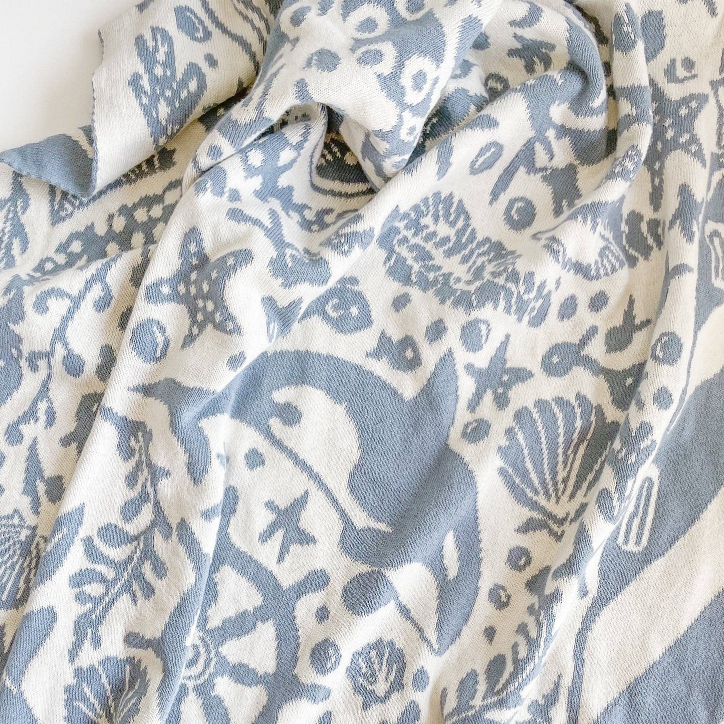 Organic Cotton Blanket- Summer Ocean