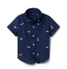 Embroidered Nautical Icon Oxford Shirt