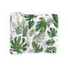 Cotton Muslin Swaddle- Tropical Leaf