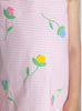 Stripe Pique Dress With Tulips