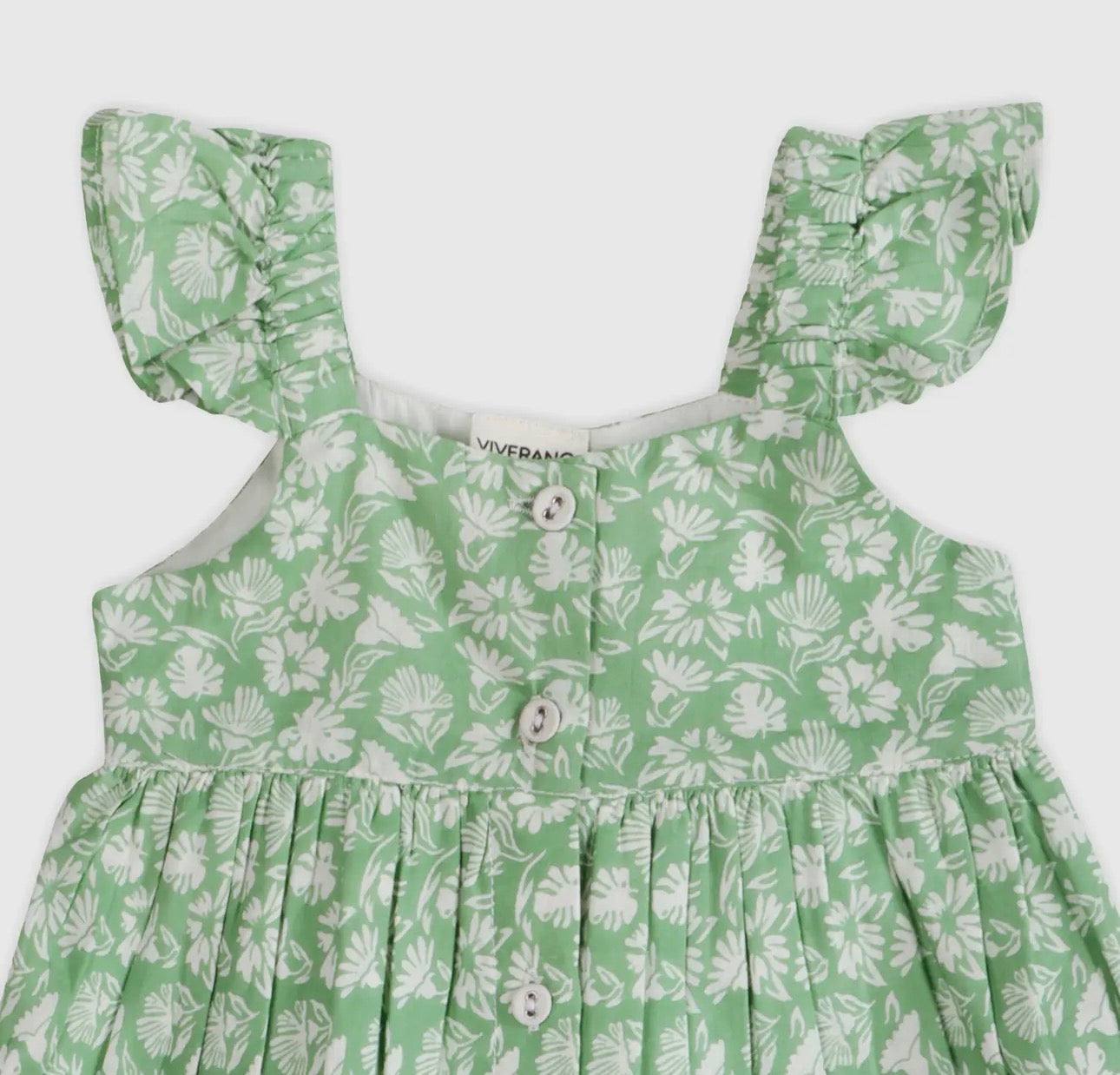 Organic Cotton Dress- Ivy Embroidered