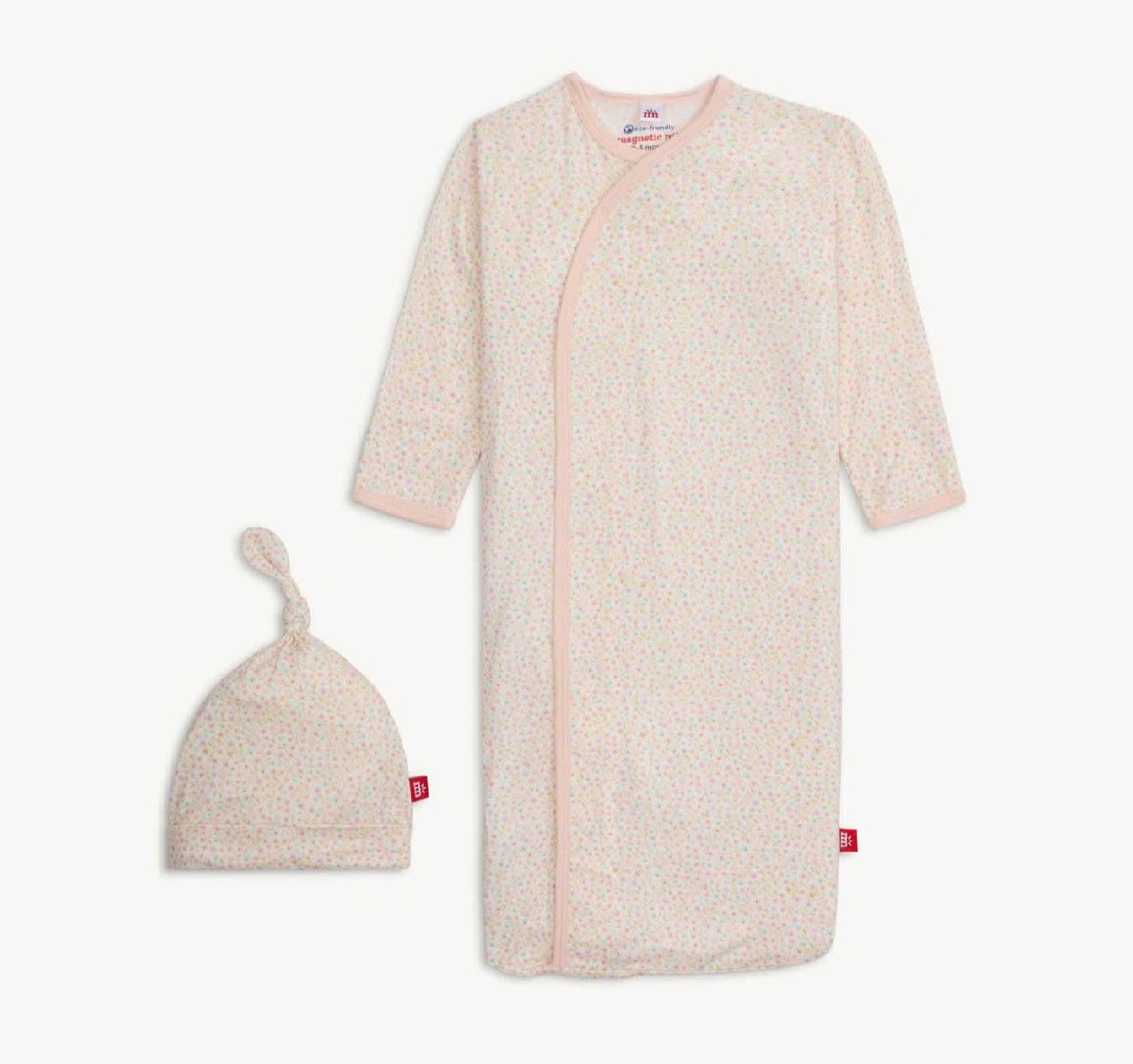 Modal Magnetic Gown + Hat Set~ Bedford Floral