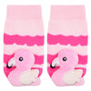 Rattle Socks- Flamingo