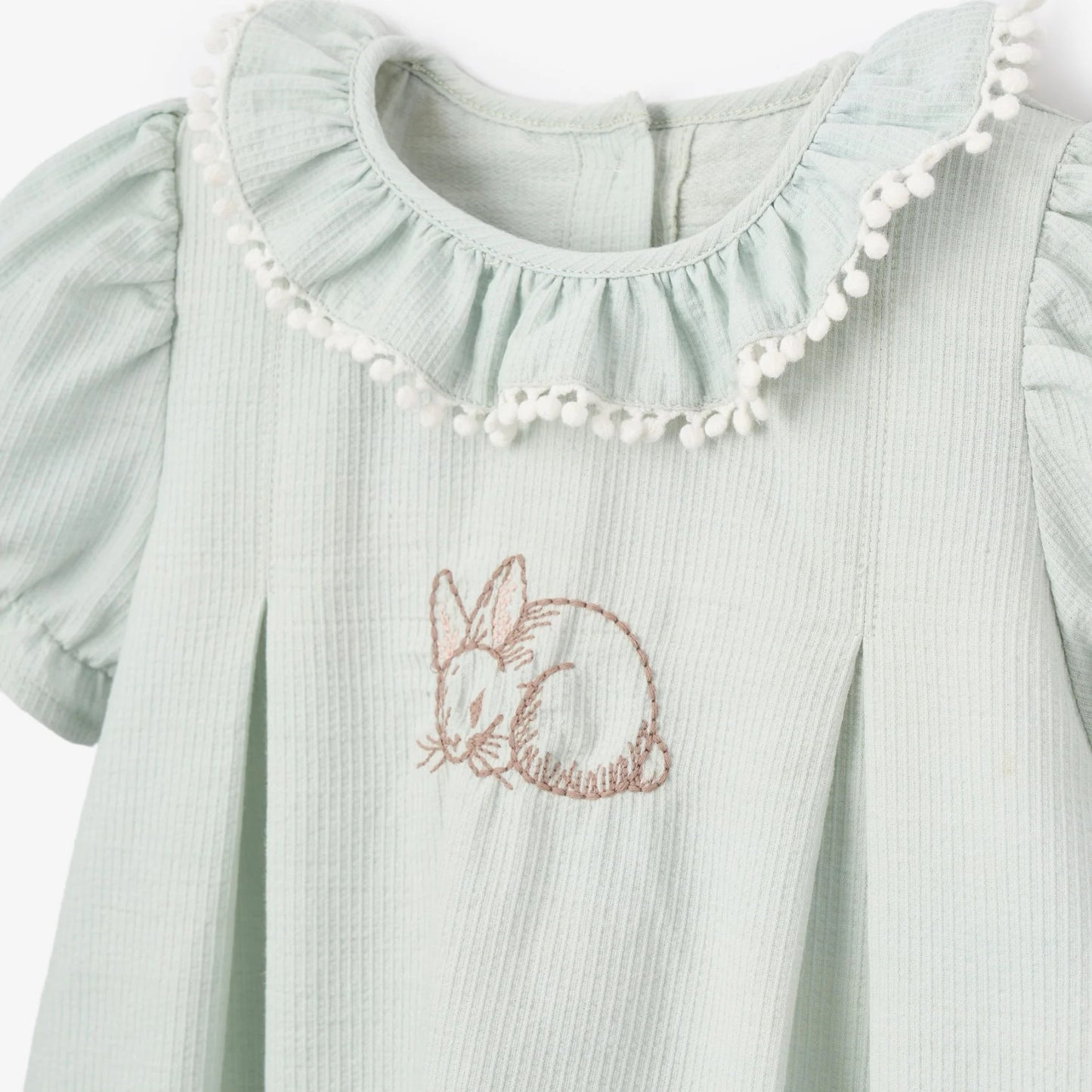 Pom Collar Bunny Dress
