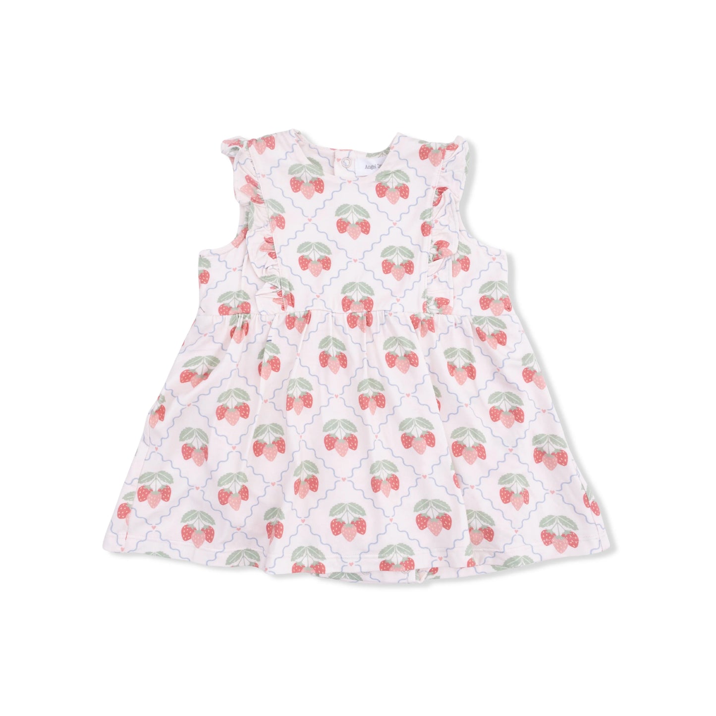 Ruffle Bodysuit Dress- Sweet Strawberries