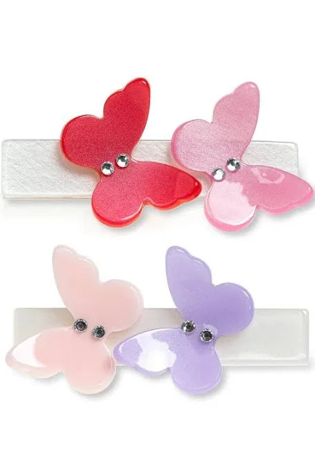 Lilies & Roses Hair Clips/Butterfly