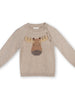 Organic Cotton Moose Applique Sweater