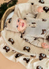 Brown Bear - Organic Cotton Jacquard Knit Baby Blanket