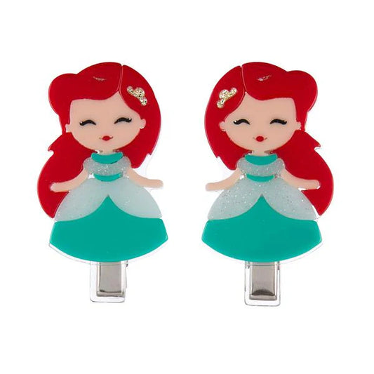 Lilies & Roses Hair Clips/Ariel