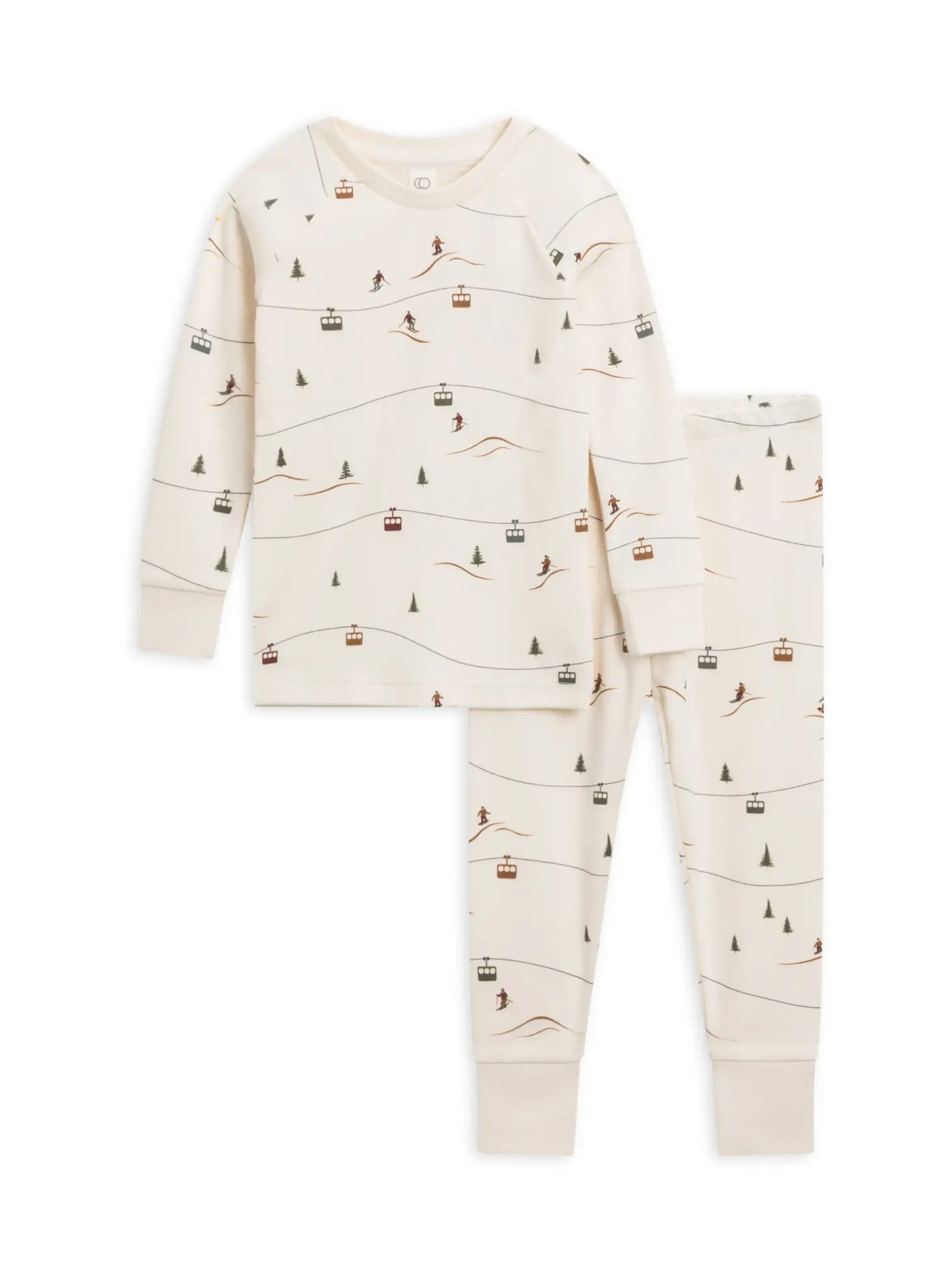 Organic Long Sleeve Jammies/Sleeper - Chair Lift