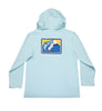 UPF50 Performance Hoodie- Teal Wahoo