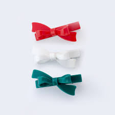 Bow Red/Green/White Set/3