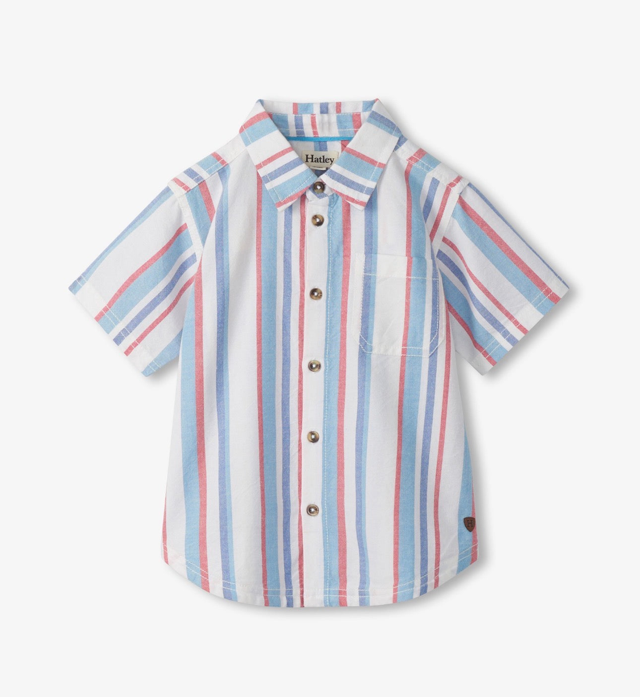 Nautical Stripes Woven Button Down