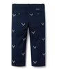Embroidered Deer Pant