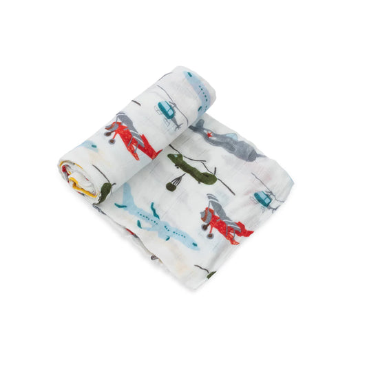 Deluxe Muslin Swaddle - Air Show