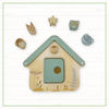 Wooden Shape Sorter & Sensory Block Learning Toy Ages 1-3