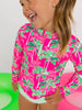 Palm Paradise Rash Guard 2-Piece