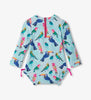 Tropical Bird Baby Rashguard Swimsuit