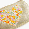 Little Girls Glitter Heart Purse- Rose Pink