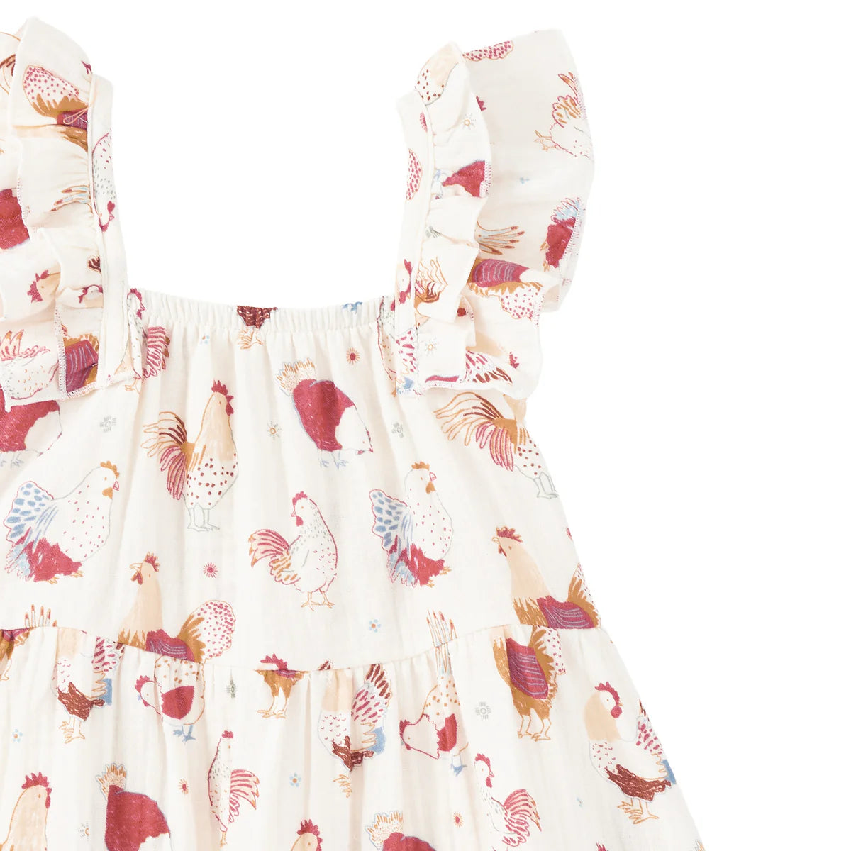 Organic Cotton Flutter Strap Dress