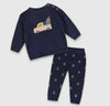 Organic Cotton Jolly Truck Appliqué Sweater Set