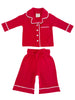Organic Cotton Pointelle Lounge Set- Red