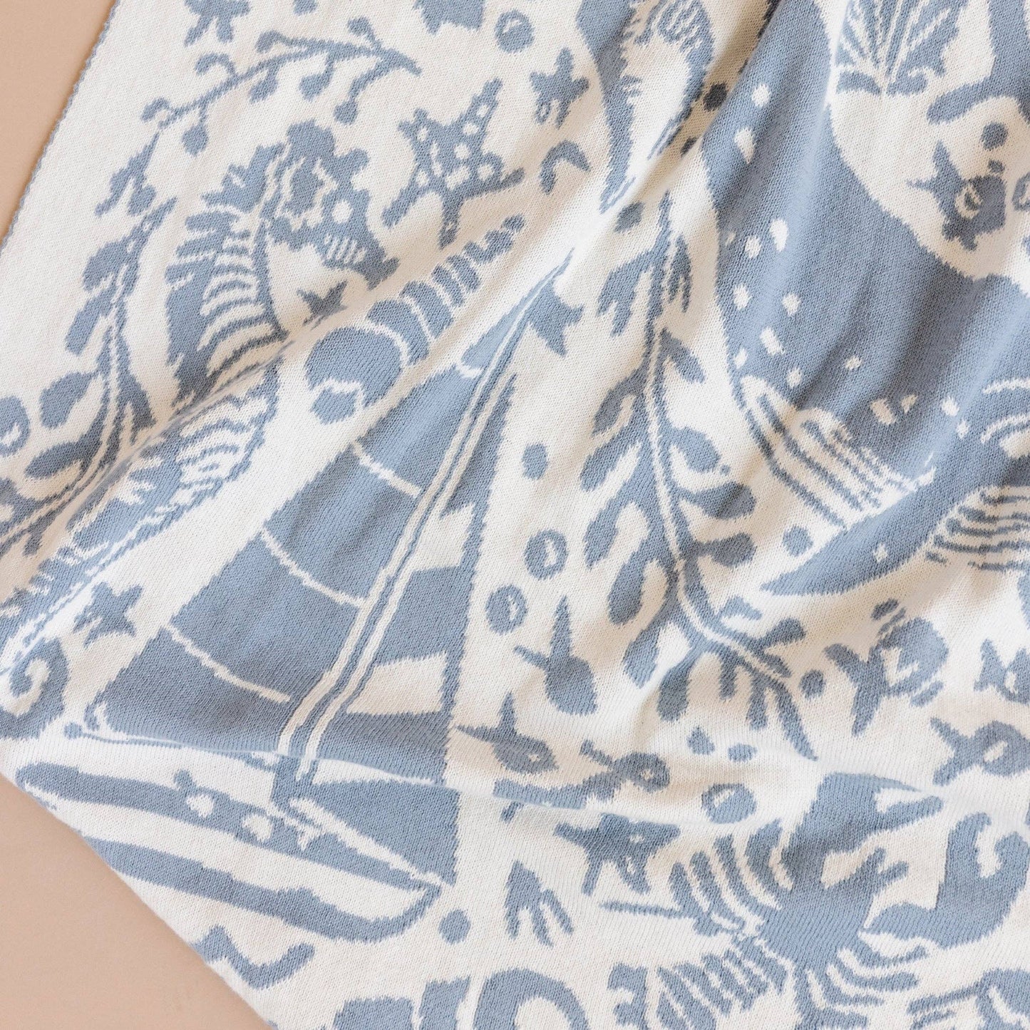 Organic Cotton Blanket- Summer Ocean