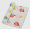 100% Cotton Muslin Swaddle- Multiple Prints