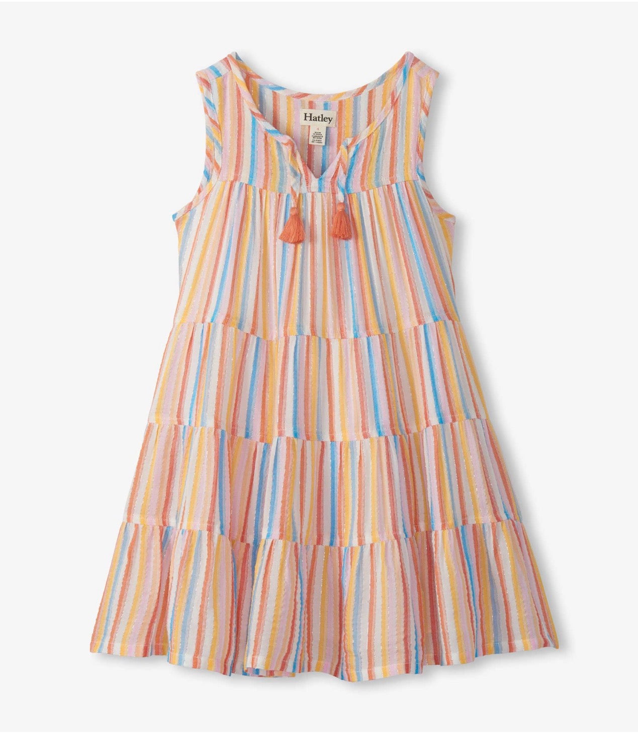 Sunny Stripes Tiered Dress