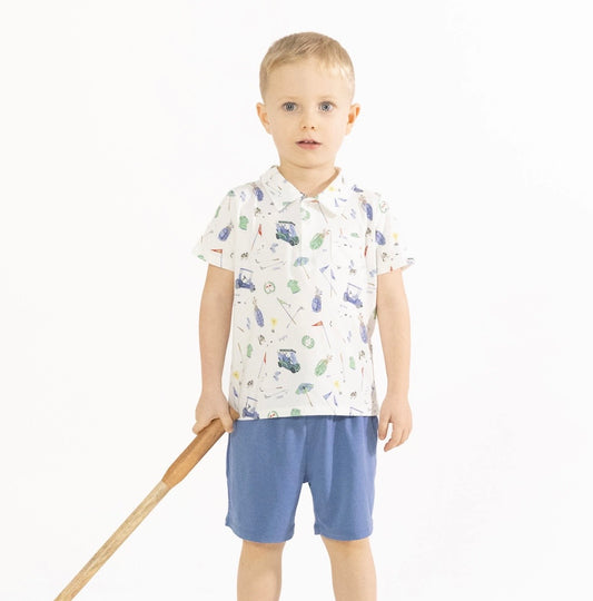 Polo with Shorts- Golf Things