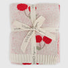 Organic Cotton Knit Blanket & Toy- Cherry