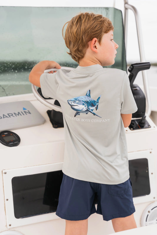UPF50 Performance Pocket Tee- Great White