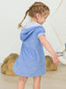 Girls Periwinkle Blue Terry Full-Zip Cover Up