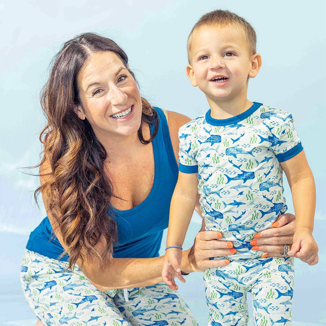 Shark Friends Ocean Kids Bamboo Pajamas Toddler Sleep Set