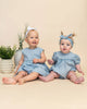 River Soft Hand-Dyed Denim Baby Dress + Bloomer (Organic)