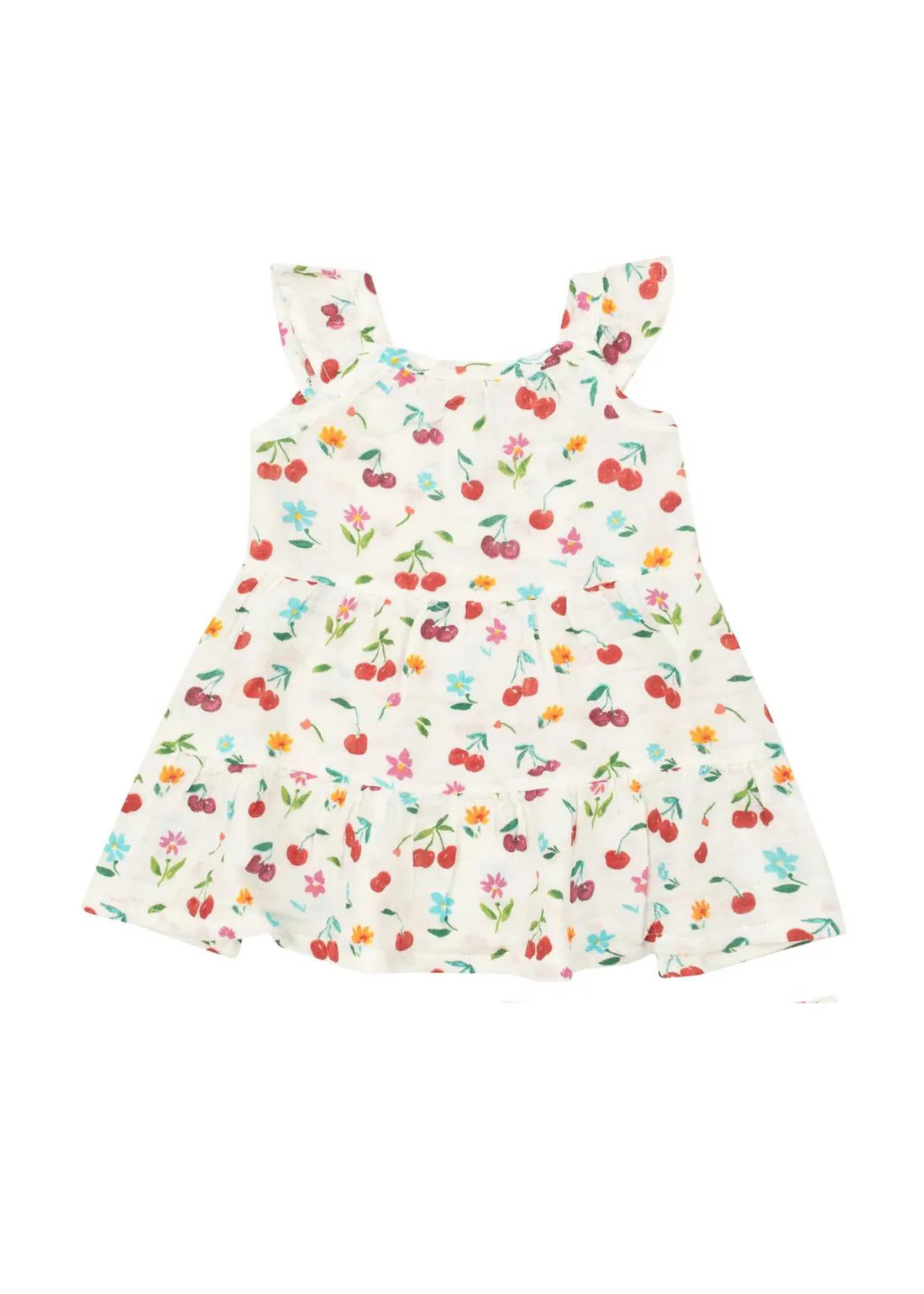 Organic Cotton Muslin Cherry Sundress