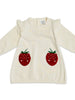 Organic Cotton Strawberry Embroidered Pocket Dress