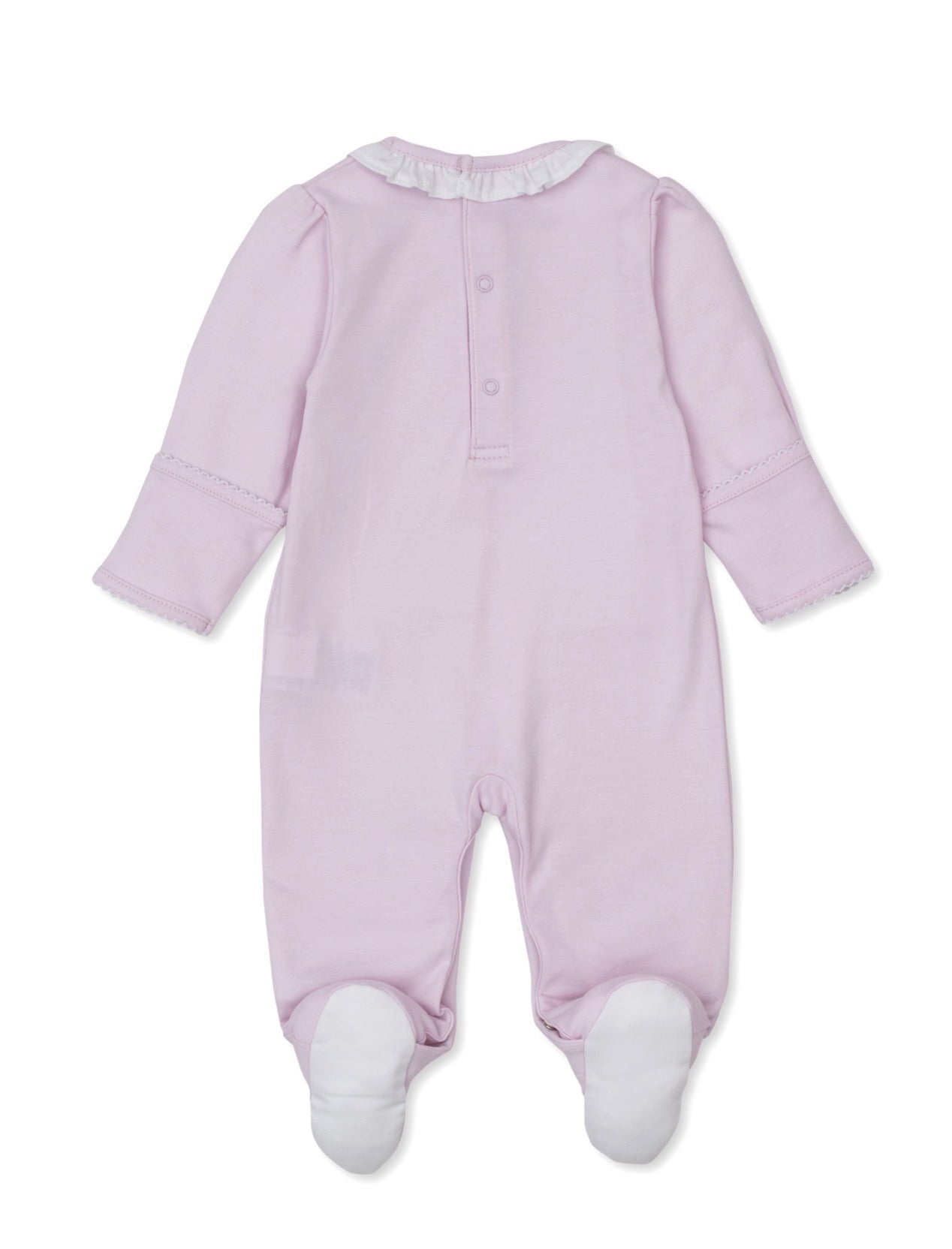 Pima Cotton Footie- Twin Bunny Pink