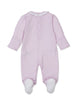 Pima Cotton Footie- Twin Bunny Pink