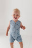 Bamboo Sleeveless Romper- Fish