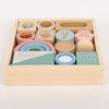 Wooden Sensory Activity Blocks - Stacking & Sorting Toy 12m+