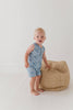 Bamboo Sleeveless Romper- Fish