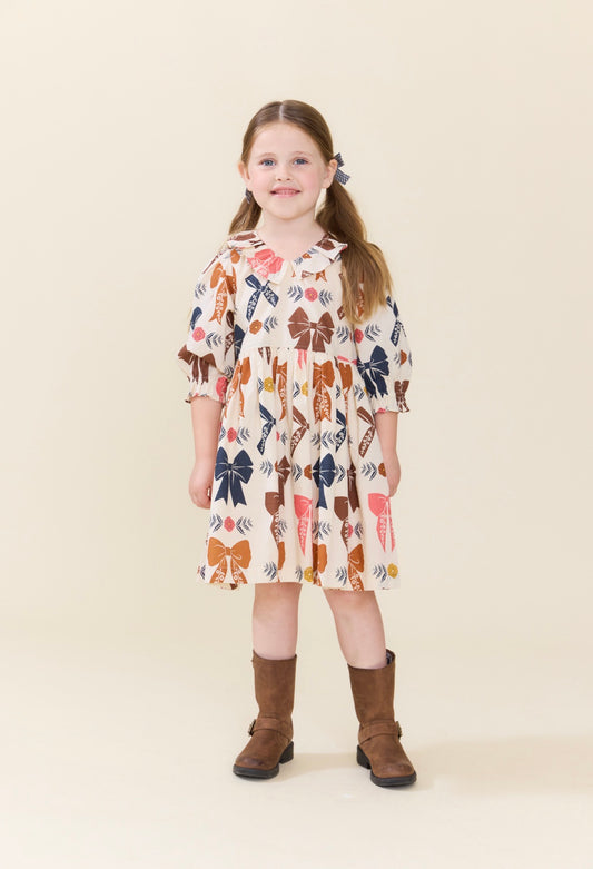GIRLS AMARA DRESS - HARVEST BOWS