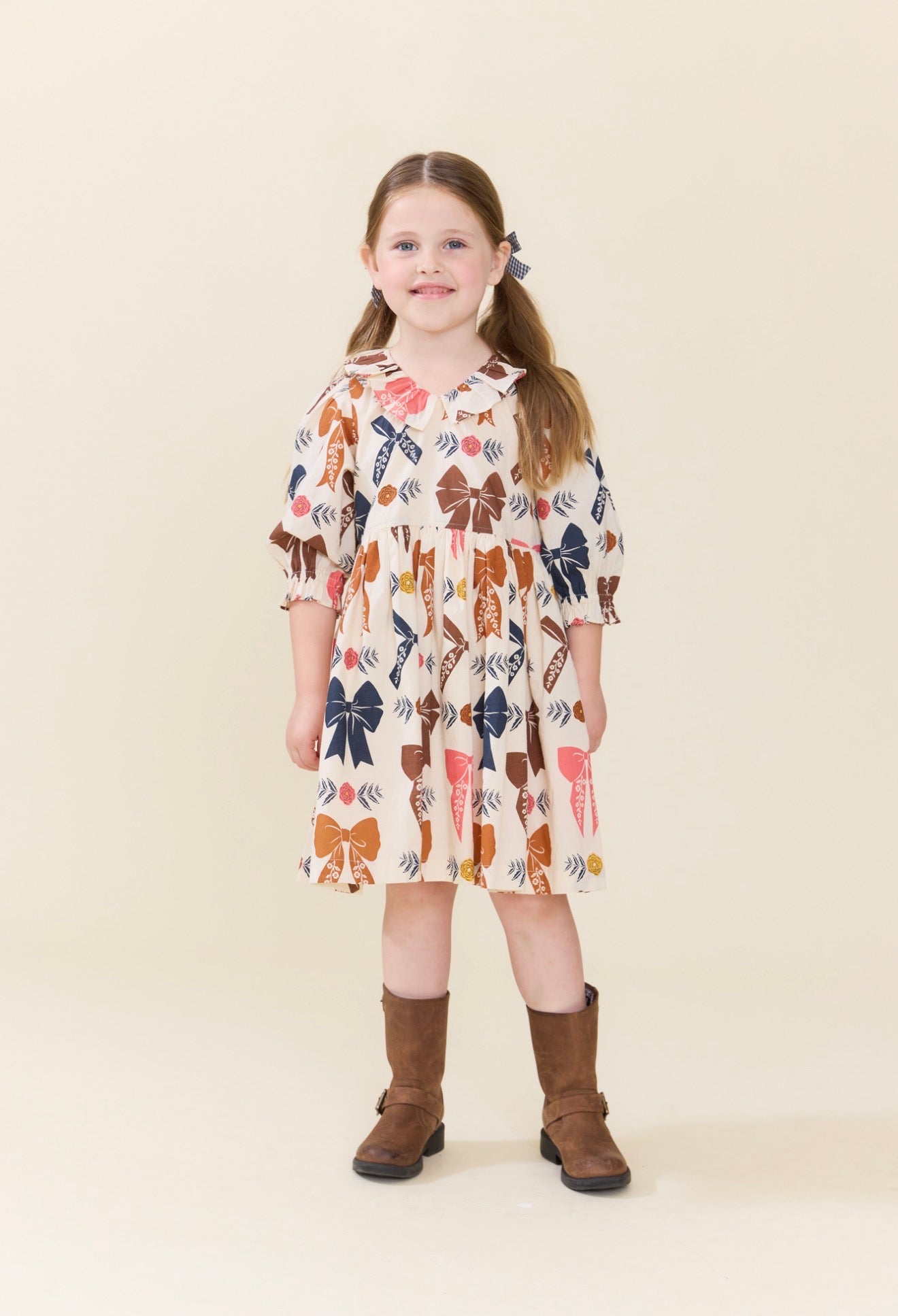 GIRLS AMARA DRESS - HARVEST BOWS