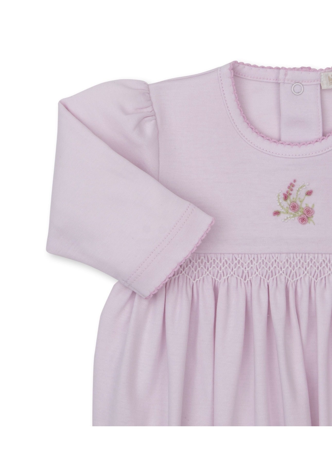 Pima Cotton Hand Smocked Sack- Victorian Roses