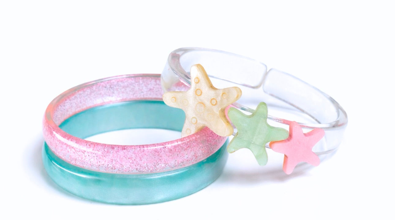 Bangle Set- Seashells & Starfish