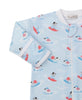 Pima Cotton Zip Footie- Beach Pups